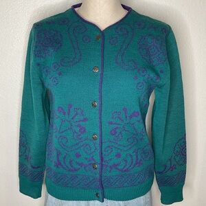 Pendleton 100% Wool Cardigan Sweater Made in USA